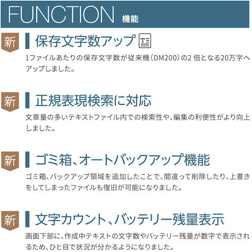 KING JIM デジタルメモ「ポメラ」 タ− DM250-DG 1 台