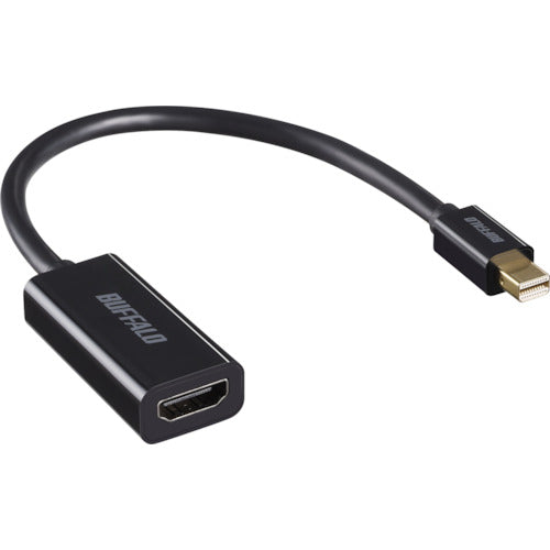 BAFFALO miniDisplayPort−HDMI変換アダプタ ブラック BMDPHDBK 1 個