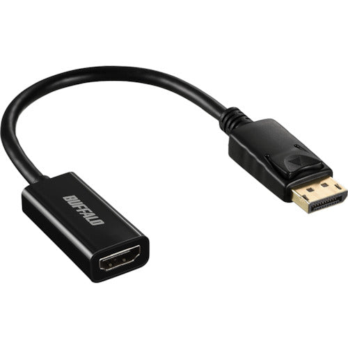 BAFFALO DisplayPort−HDMI変換アダプタ ブラック BDPHDBK 1 個
