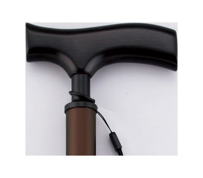 Reliable walking stick (extendable, thick) / AS-22BR Brown 1 piece