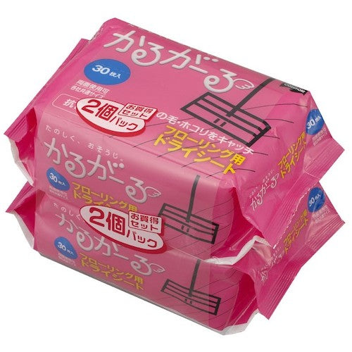 Condor Karugaru Floor Wiper Dry Sheet for Flooring 30P (30 sheets x 2) 139682 1 bag