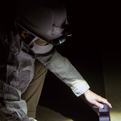 GENTOS 【한정 기획】 GRIT 헤드 라이트 일체화 가능 헬멧 헤드 라이트 세트 GH01VYMWHSET 1 식