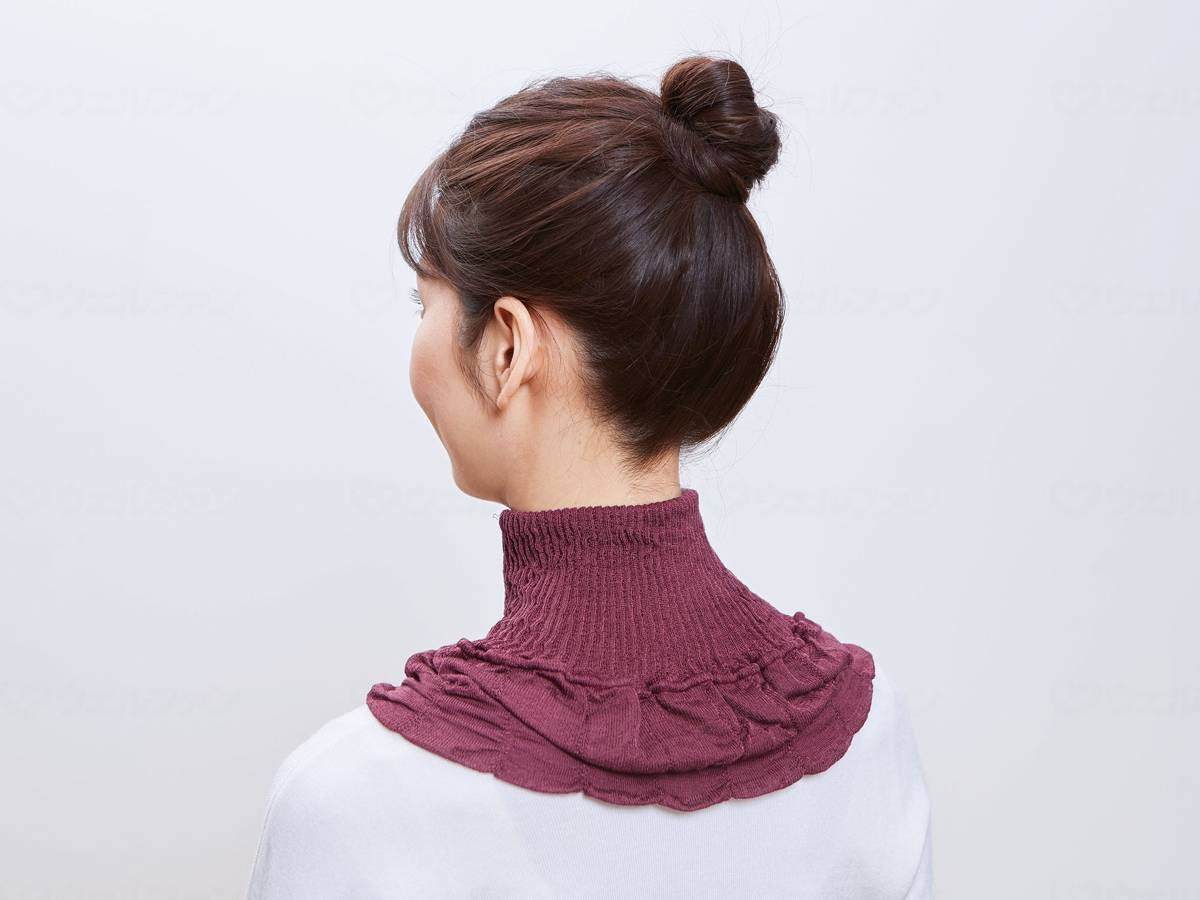 コジットしっとりシルクネックカバー ローズ