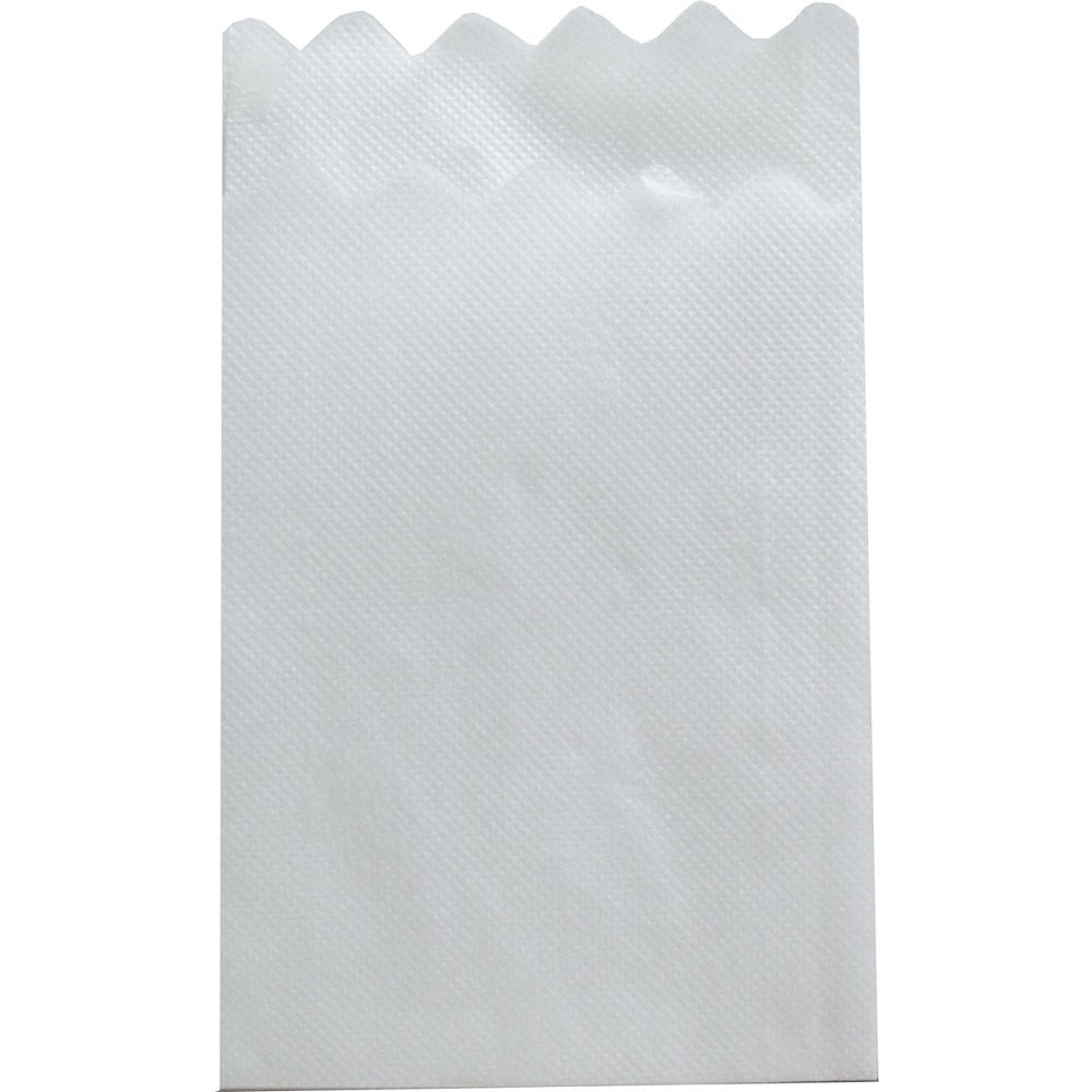 Commercial 6-fold paper napkins, mountain-shaped, plain white, 1000 pieces, 1 unit