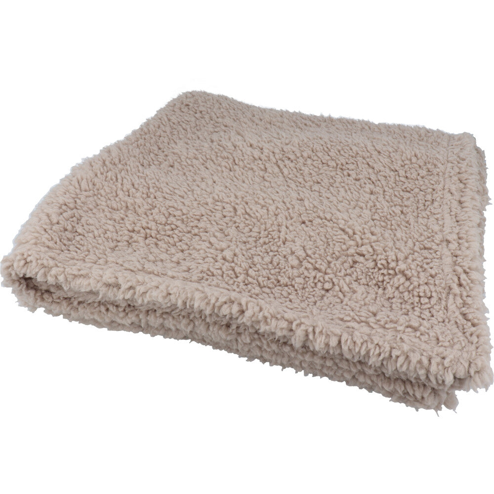 hokotto シープボアひざ掛け 70×100cm グレージュ 1 個