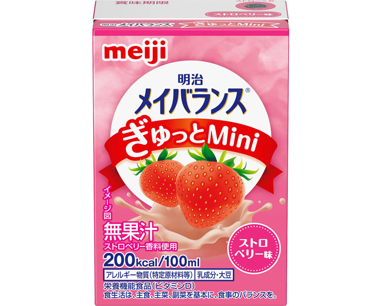 Meiji Mei Balance Gyutto Mini Strawberry Flavor / 1671013 100mL 1 unit