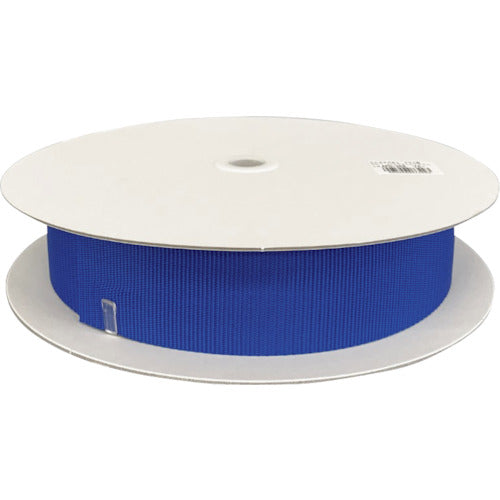 ユタカメイク ベルト ポリプロピレン(PP)平ベルト ドラム巻き t1.2×50mm×25m ブルー PAPH-308 1 巻