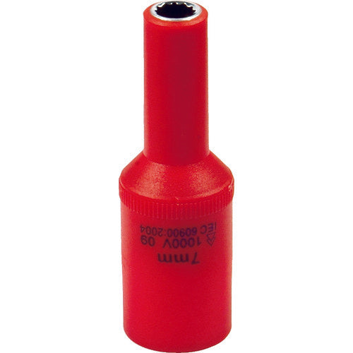 Tech-EV 절연 공구 소켓 3/8 7mm OLC652007A 1개