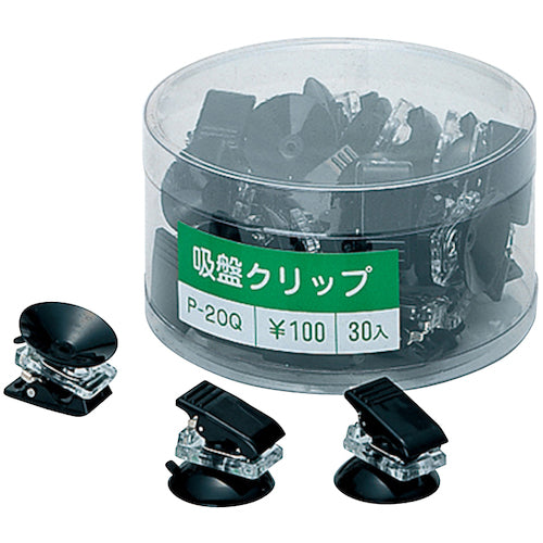 공영 플라스틱 흡반 클립 30개입 블랙 P-20Q-30-BL 1개