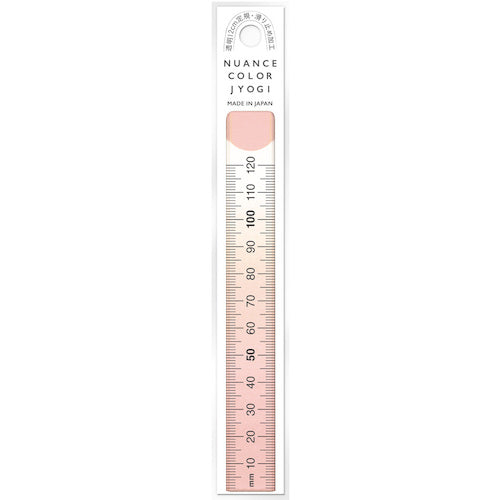 Kyoei Plastic Nuance Color Ruler 12cm Cinnamon Sugar NJ-12-03 1 piece