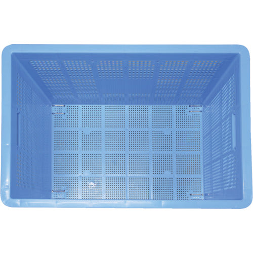 積水 BS型メッシュコンテナ BS−200 キャスター付(自在2ケ固定2ケ) 青 BS-200K 1 個