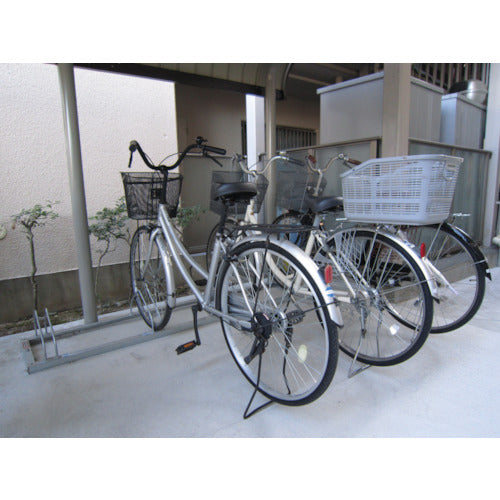 DAIKEN 平置き自転車ラック前輪差込式サイクルスタンド 4台収容ピッチ600 CS-ML4 1 台