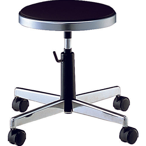 NORITZ Conductive Work Chair, Conductive Vinyl Leather, Black, TD-E24, 1 Chair