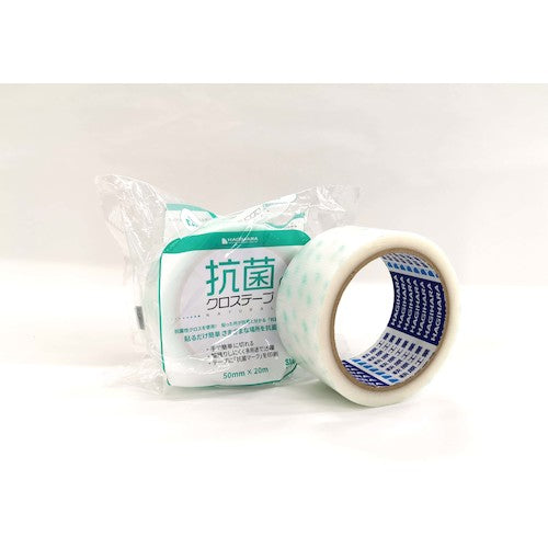 萩原 抗菌クロステープ(マーク入り) 50mmx25m 白 KXT-5025M 1 巻