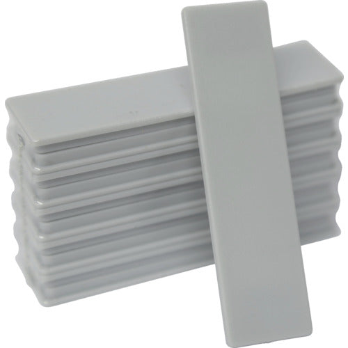 Japan Statistics Machine Magnetic Single-Sided Name Tag 22X82 Gray (1Pk (bag) = 10 pieces) S25-1GL 1 PK