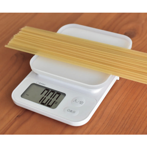 dretec デジタルスケール「ガナッシュ」3kg ホワイト KS-833WT 1 台