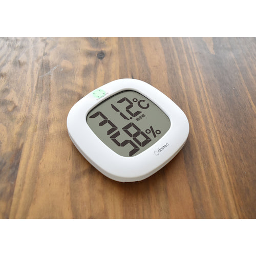 dretec デジタル温湿度計「ルミール」 ホワイト O-423WT 1 台