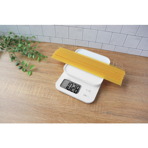 dretec デジタルスケール「ブランジェ」2kg ホワイト KS-729WT 1 台