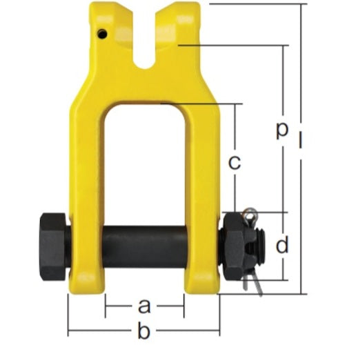 KITO Chain Sling Clamp (Pin Type) Shackle VN Basic Load 3.2t VN2100 1 pc