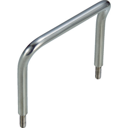 TRUSCO Stainless Steel Pull Handle (Round Bar Handle) Inclined Type Male Thread Φ9XL109XH85 TTA-9-100B 1 pc