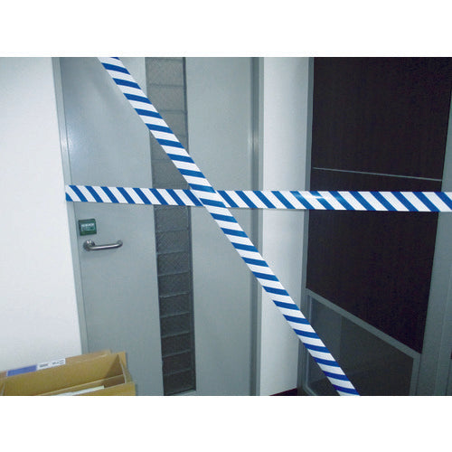 닛토 엘마테 위험표시 테이프 얼룩무늬 60mm×50m 블루/화이트(양면 인쇄) DM7 1권