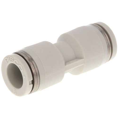 PISCO Tube Fitting Union Straight Tube Outer Diameter: 8mm Light Gray PU8W 10 Pieces