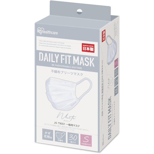 IRIS 296318 DAILY FIT MASK 小さめサイズ 30枚入 ホワイト PN-DC30SW 1 箱