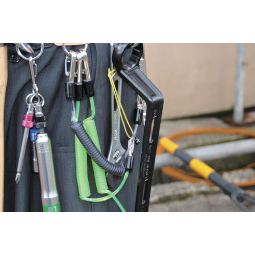 TOP コンパクトセーフティコードHiluminous ピンク 最大長さ1300/自然長380mm SFC-413LP 1 本