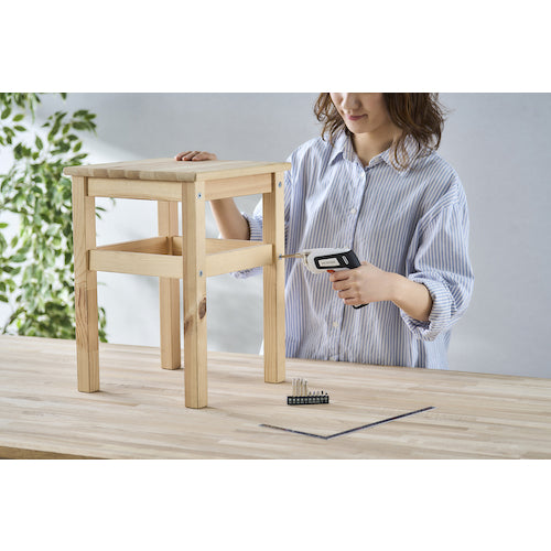 IRIS 103078 충전식 전동 드라이버 화이트/오렌지 JDD352-W 1개