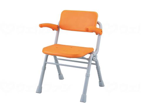 パナソニックエイジフリーシャワーチェア(Air)ミドルSPワンタッチ オレンジ