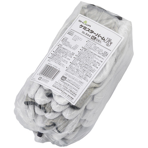 SHOWA Cut-Resistant Gloves No. 544 Bulk Purchase Chemistar Palm FS No. 544 10 pairs Gray XL Size NO544-10PXL 1 bag
