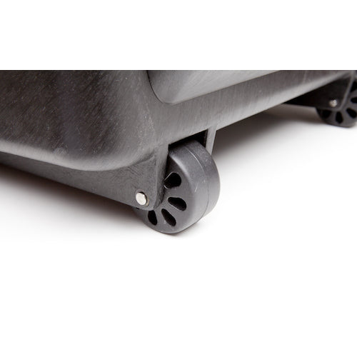 バーコ 樹脂製工具箱 ホイール付き工具箱 外形寸法350×240×545mm ブラック 4750RCHDW01 1 個