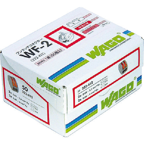 WAGO WF−3 より線・単線接続可能コネクタ 3穴用 1箱(PK)=50個入 WF-3 1 箱