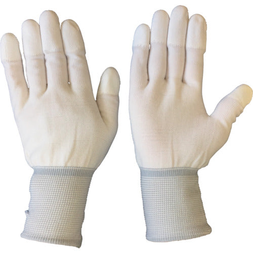 BLASTON Anti-Slip Gloves PU Fingertip Coated Polyester Knit Gloves L (10 pairs) BSC-SM110-L 1 bag
