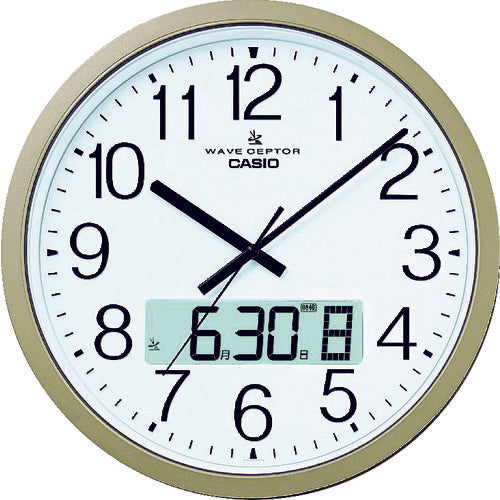 Casio radio controlled wall clock, diameter 380mm, IC-4100J-9JF, 1 unit