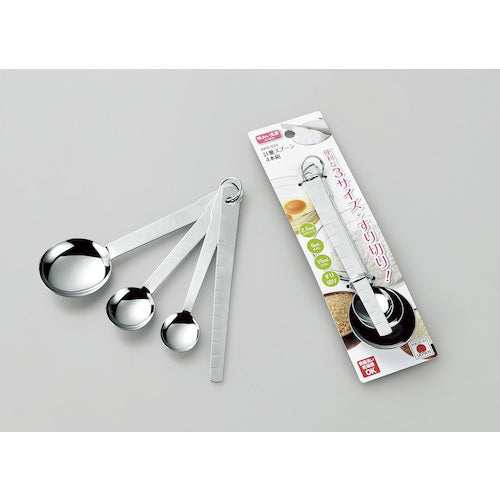 Shimomura Kogyo Measuring Spoon Ajiwai Shokubo Measuring Spoon Set of 4 AKS-624 1 Spoon