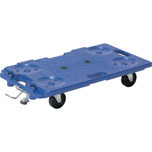 アイケー 樹脂製連結平台車 均等荷重150kg 4輪自在ストッパー付 R115S 1 台