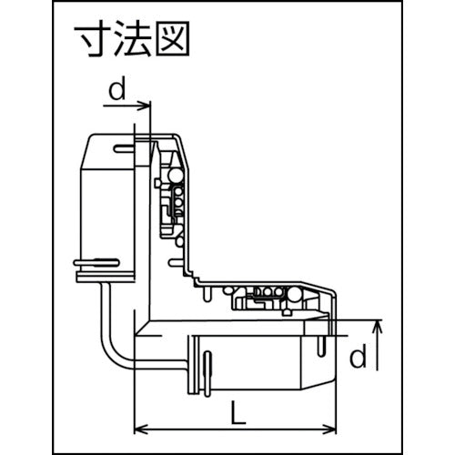 TBC 樹脂管用ワンタッチ継手アレスフィット 樹脂両接続エルボ16 OTJ16(PN15)-KE 1 個