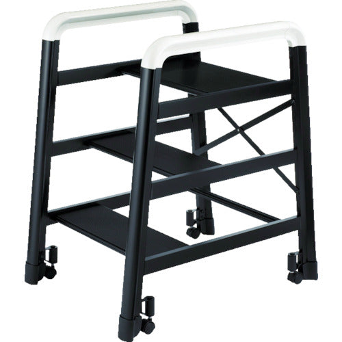 Hasegawa Aluminum Assembled Stepladder DE Type 3 Steps Black DE2.0-3B 1 Unit