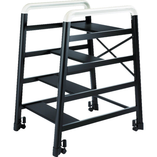 Hasegawa Aluminum Assembled Stepladder DE Type 4 Steps Black DE2.0-4B 1 Unit