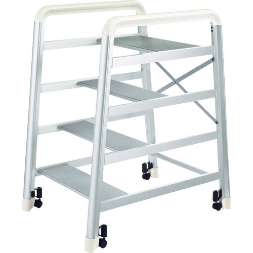 Hasegawa Aluminum Assembled Stepladder DE Type 4 Steps Silver DE2.0-4S 1 Unit
