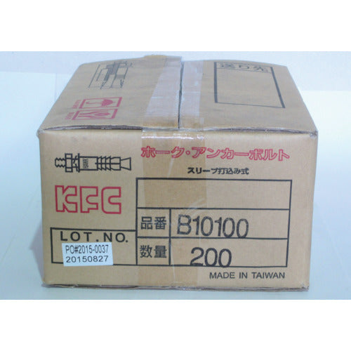 케이·에프·시 호크·앵커 볼트 B타입 스틸제 M10 전장 100 B10100 200개