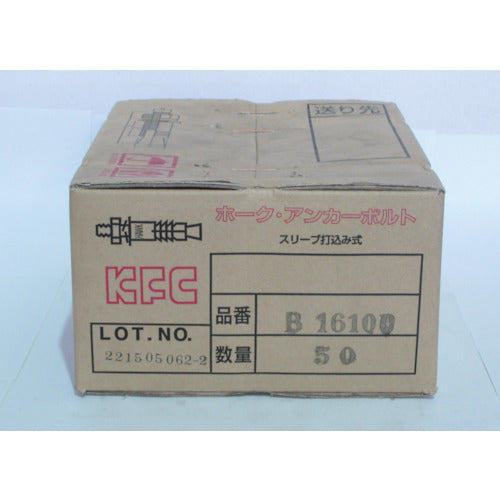 ケー・エフ・シー ホーク・アンカーボルトBタイプ スチール製M16 全長100 B16100 50 本