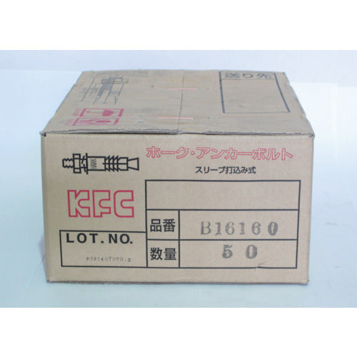 ケー・エフ・シー ホーク・アンカーボルトBタイプ スチール製M16 全長160 B16160 50 本