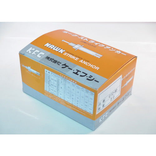 K.F.C. Hawk Strike Anchor C Type Steel M12 Total Length 80 C12-80 30 Pieces
