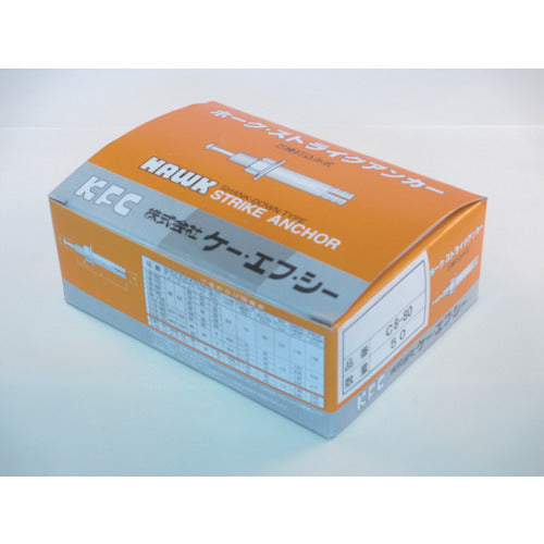 K.F.C. Hawk Strike Anchor C Type Steel M8 Total Length 80 C8-80 50 Pieces