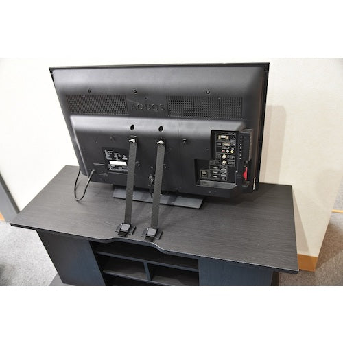 ティーエフサービス テレビ用転倒防止金具 TVガード蝶ネジ止め×強力粘着固定 2本入り TVG-70AB 1 S