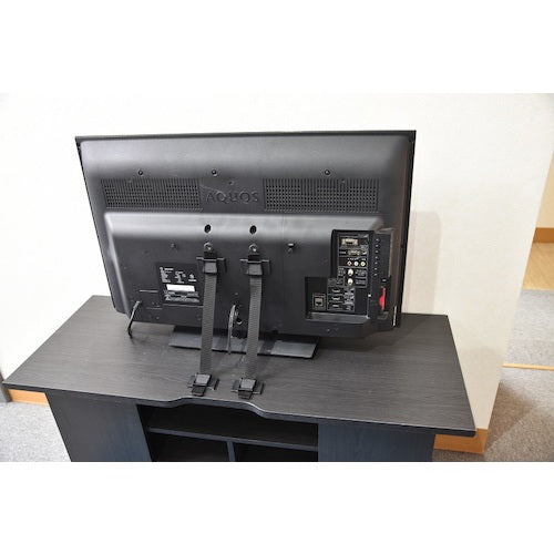 ティーエフサービス テレビ用転倒防止金具 TVガード強力粘着固定×強力粘着固定 2本入り TVG-70BB 1 S