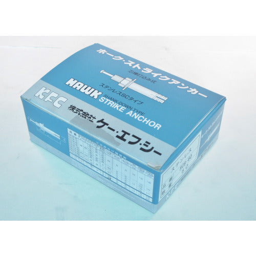 K.F.C. Hawk Strike Anchor C Type SUS M8 Total Length 60 SUS C8-60 50 Pieces