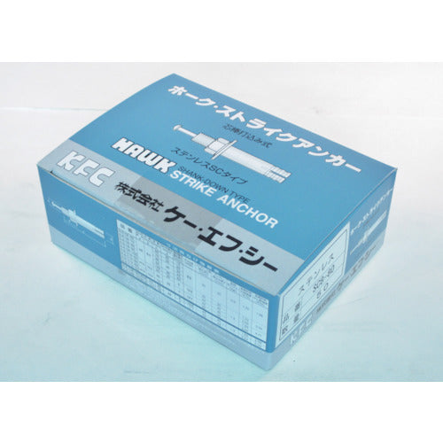 K.F.C. Hawk Strike Anchor C Type SUS M8 Total Length 80 SUS C8-80 50 Pieces